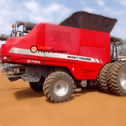 COLHEITADEIRA MASSEY FERGUSON 9795D 35 PÉS DRAPER completo