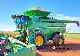 COLHEITADEIRA JOHN DEERE S680 – 40 PES DRAPPER completo