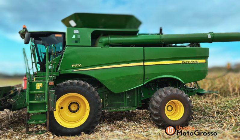 COLHEITADEIRA JOHN DEERE S670 – 35 PES CARACOL completo