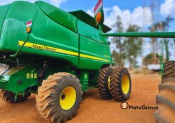 COLHEITADEIRA JOHN DEERE 9670-STS 30 PES CARACOL – COM PILOTO completo