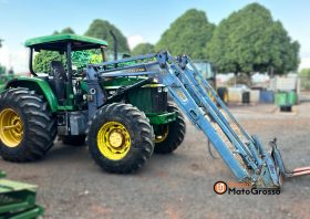 TRATOR JOHN DEERE 7505 – COM CONCHA/ LAMINA E PALETEIRA