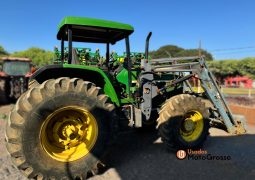 TRATOR JOHN DEERE 7505 – COM CONCHA/ LAMINA E PALETEIRA completo