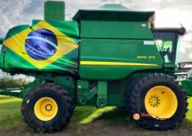 COLHEITADEIRA JOHN DEERE 9770STS – 30 PES CARACOL SEM PILOTO, TRANSMISSÃO MECÂNICA