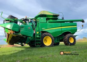 COLHEITADEIRA JOHN DEERE  S660 – 30 PES CARACOL SEM PILOTO, TRANSMISSÃO MECÂNICA