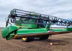 COLHEITADEIRA DE GRÃOS JOHN DEERE S670 – 40 PES DRAPPER COM PILOTO, RECEPTOR STAR FIRE 3000 completo