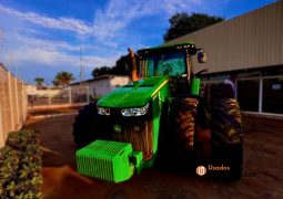 TRATOR JOHN DEERE 8335R – COM PILOTO E GPS, FILIPADO DIANTEIRO/ TRASEIRO completo