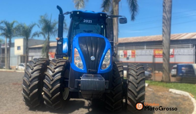 TRATOR NEW HOLLAND T8-385 COM PILOTO FILIPADO DIANTEIRO E TRASEIRO completo