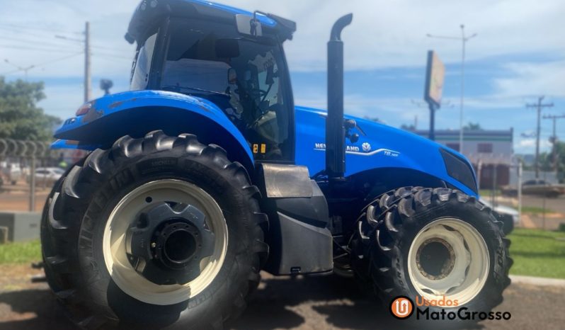 TRATOR NEW HOLLAND T8-385 COM PILOTO FILIPADO DIANTEIRO E TRASEIRO completo