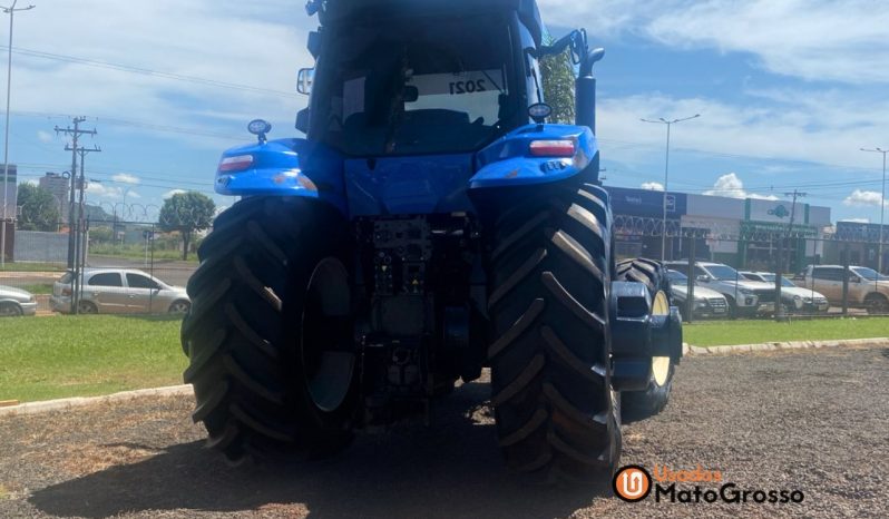 TRATOR NEW HOLLAND T8-385 COM PILOTO FILIPADO DIANTEIRO E TRASEIRO completo