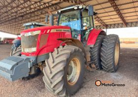 TRATOR MASSEY FERGUSON 7725 C/PILOTO E GPS DUAL TRASEIRO CAMBIO DYNA 6